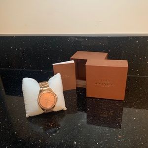 Rose gold coach watch never worn new